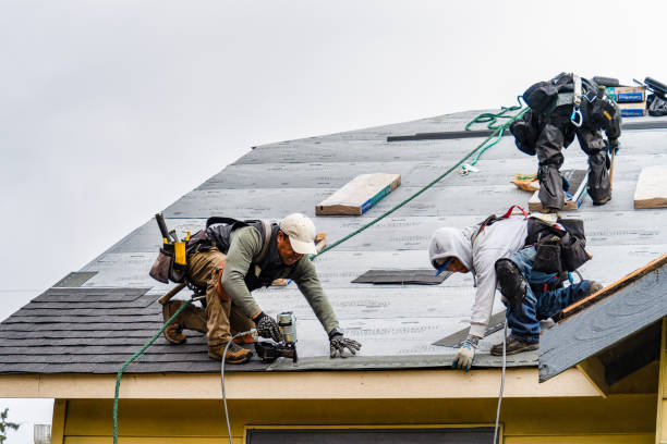 Professional Gutter Installation technician working in Fairview, SD